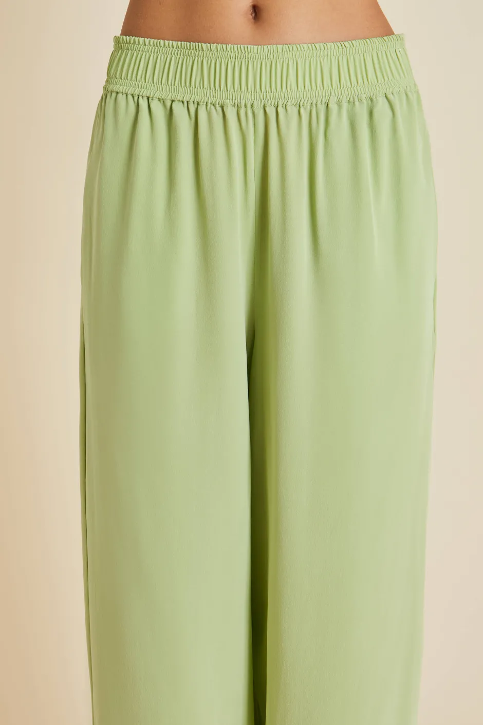 alabama_green_pajamasin_silk_crpe_de_chine_5.webp New Olivia von Halle Alabama Pajamasin Silk Crêpe de Chine Green