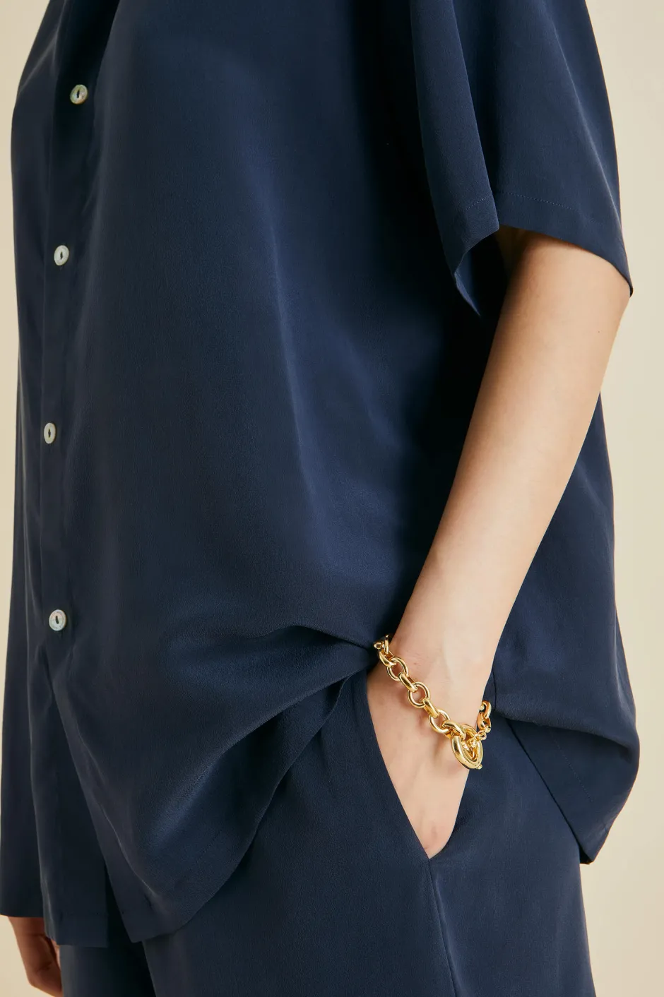 alabama_navy_pajamasin_silk_crpe_de_chine_4.webp Sale Olivia von Halle Alabama Navy Pajamasin Silk Crêpe de Chine