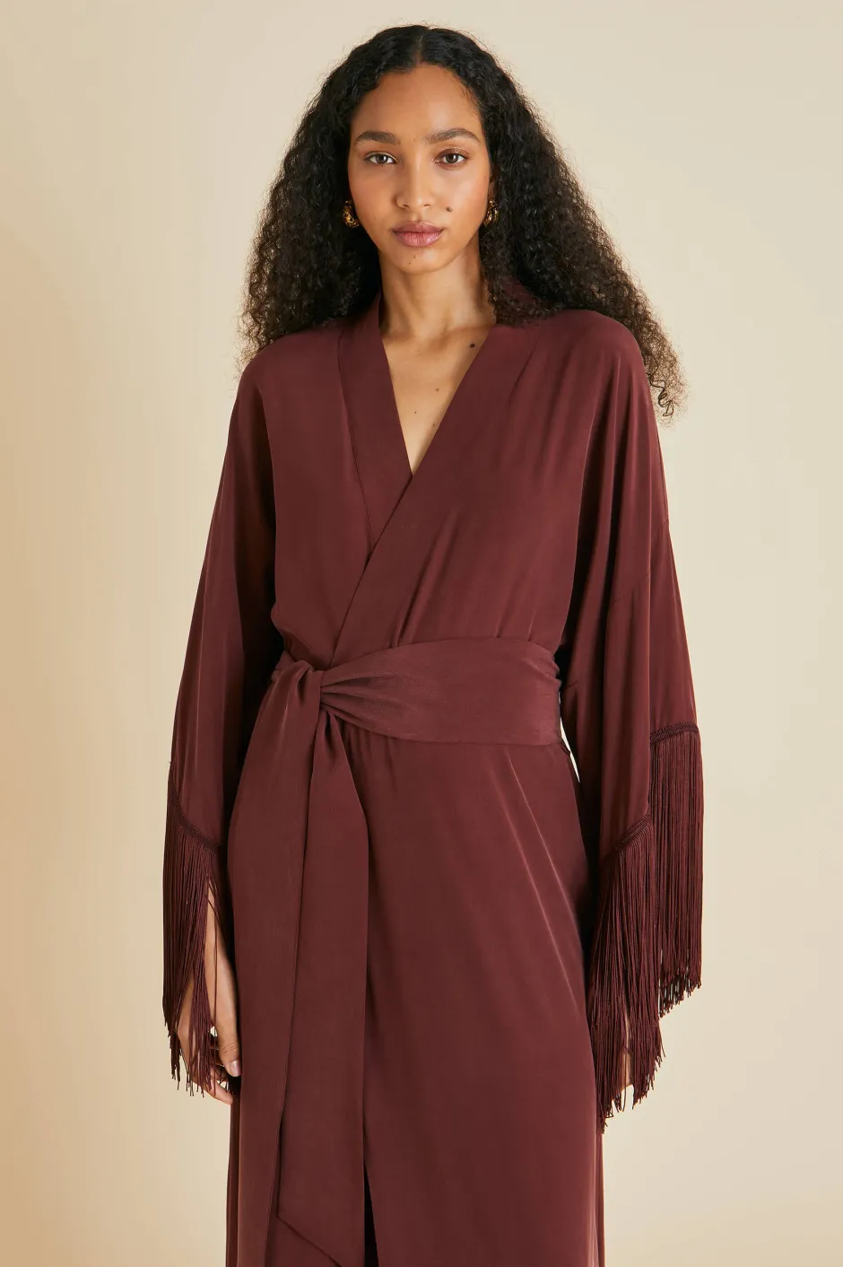 amina_burgundy_fringed_robein_silk_crpe_de_chine_4.webp Discount Olivia von Halle Amina Fringed Robein Silk Crêpe de Chine Burgundy