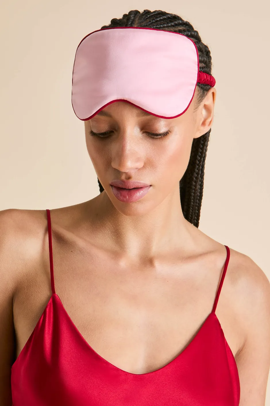 audrey_blush_pink_eye_maskin_silk_satin_3.webp Outlet Olivia von Halle Audrey Blush Eye Maskin Silk Satin Pink