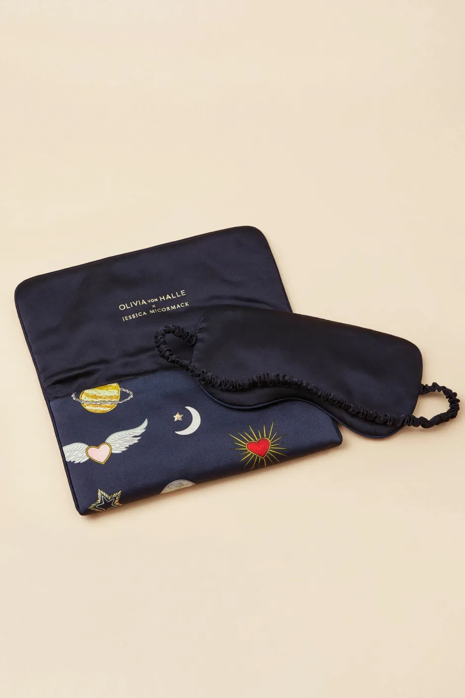 audrey_cosmic_navy_eye_maskin_silk_satin_4.webp Cheap Olivia von Halle Audrey Cosmic Eye Maskin Silk Satin Navy