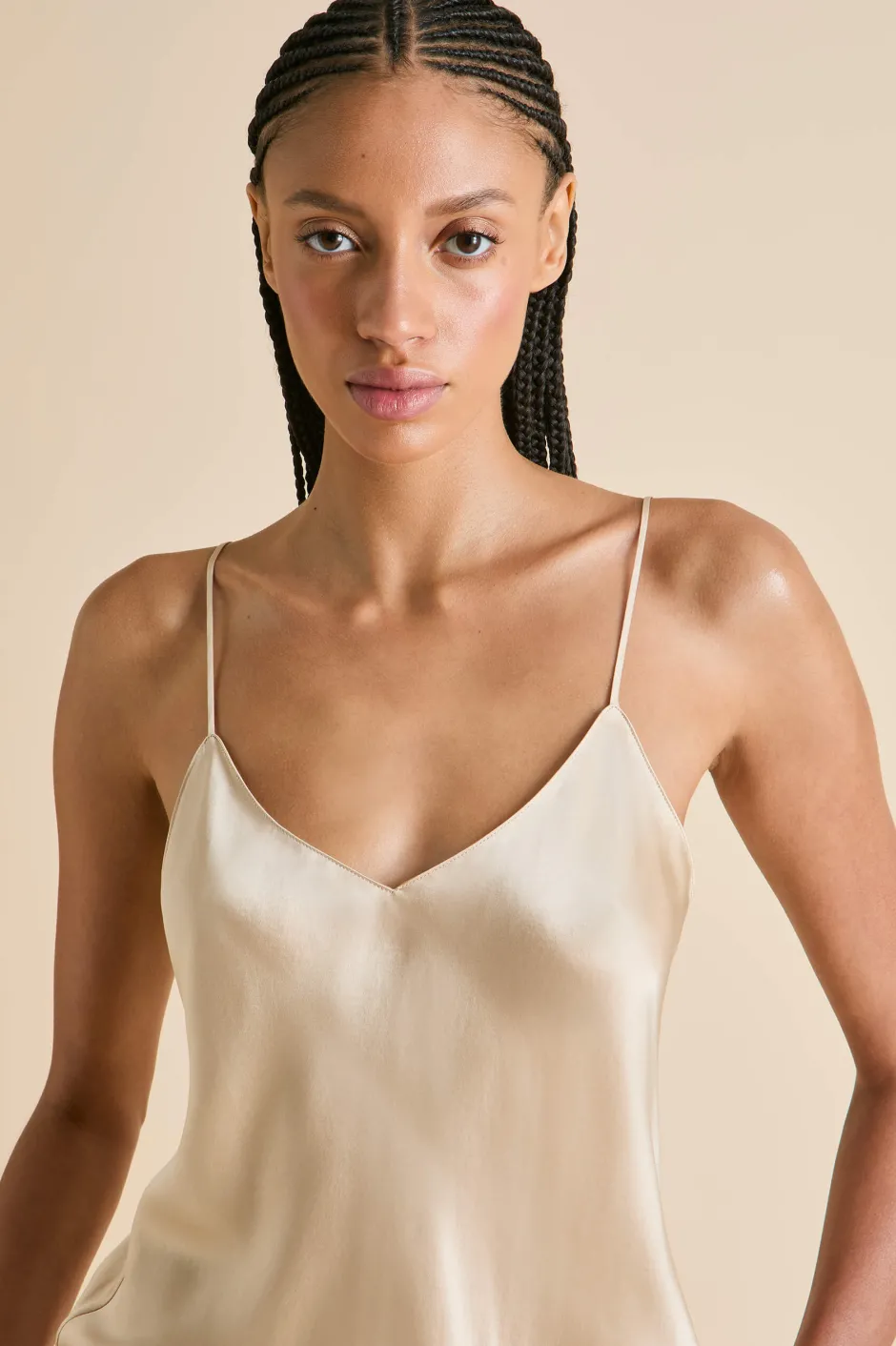 bliss_caramel_camisole_setin_silk_satin_2.webp Outlet Olivia von Halle Bliss Camisole Setin Silk Satin Caramel