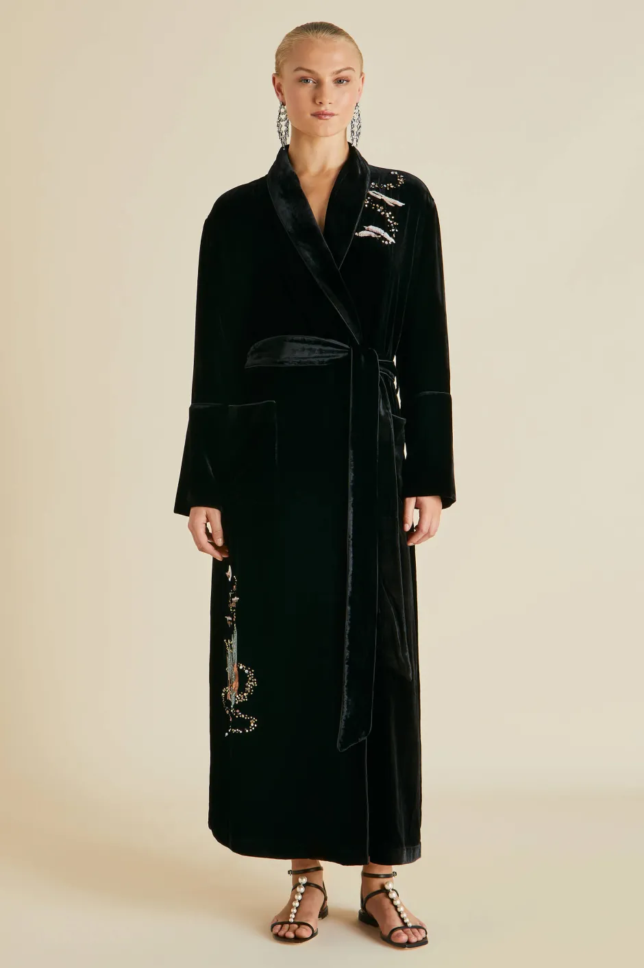 capability_arcadia_black_embellished_robein_silk_velvet_2.webp Flash Sale Olivia von Halle Capability Arcadia Black Embellished Robein Silk Velvet