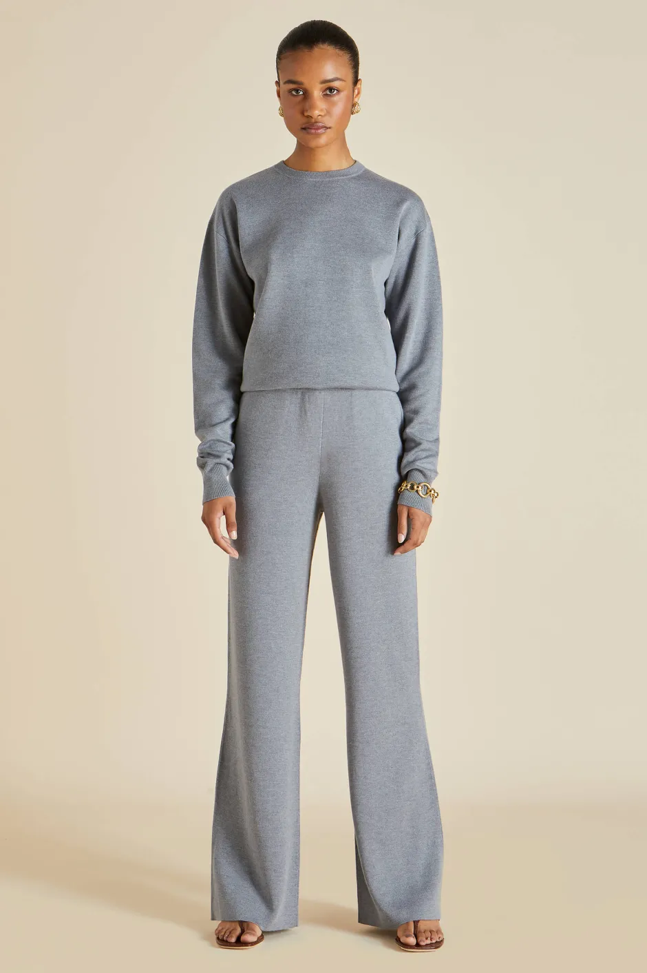 carmel_london_gray_tracksuitin_silkcashmere_4.webp Sale Olivia von Halle Carmel London Tracksuitin Silk-Cashmere Gray
