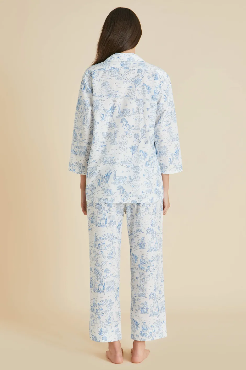 casablanca_eros_ivory_toile_de_jouy_pajamasin_cottonsilk_2.webp Flash Sale Olivia von Halle Casablanca Eros Toile de Jouy Pajamasin Cotton-Silk Ivory