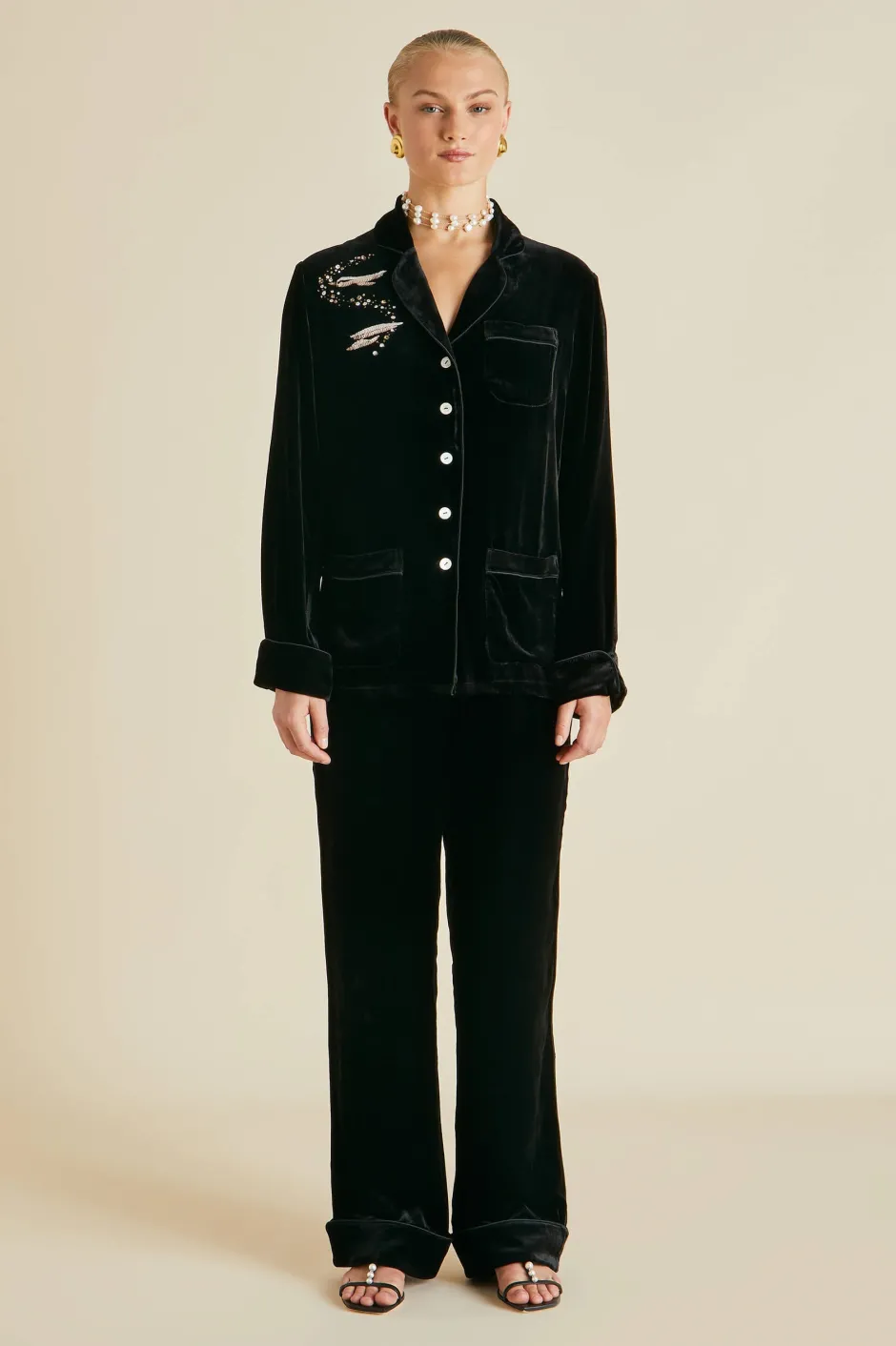 coco_arcadia_black_embellished_pajamasin_silk_velvet_3.webp Hot Olivia von Halle Coco Arcadia Black Embellished Pajamasin Silk Velvet