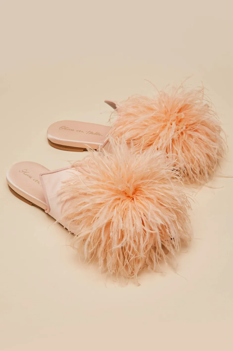 contessa_minnie_orangeslippersin_silk_feather_3.webp Discount Olivia von Halle Contessa Minnie OrangeSlippersin Silk Feather