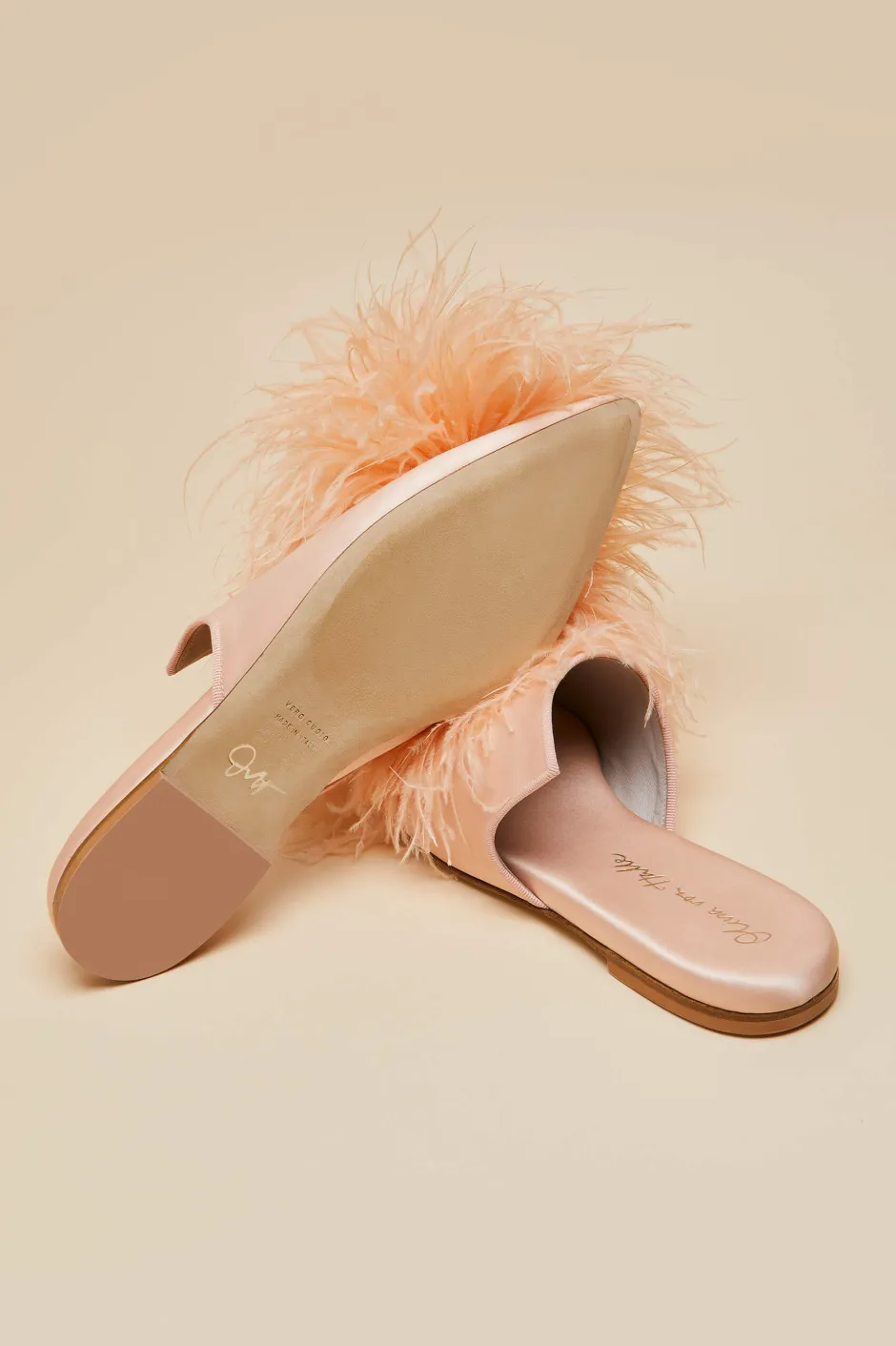 contessa_minnie_orangeslippersin_silk_feather_5.webp Discount Olivia von Halle Contessa Minnie OrangeSlippersin Silk Feather