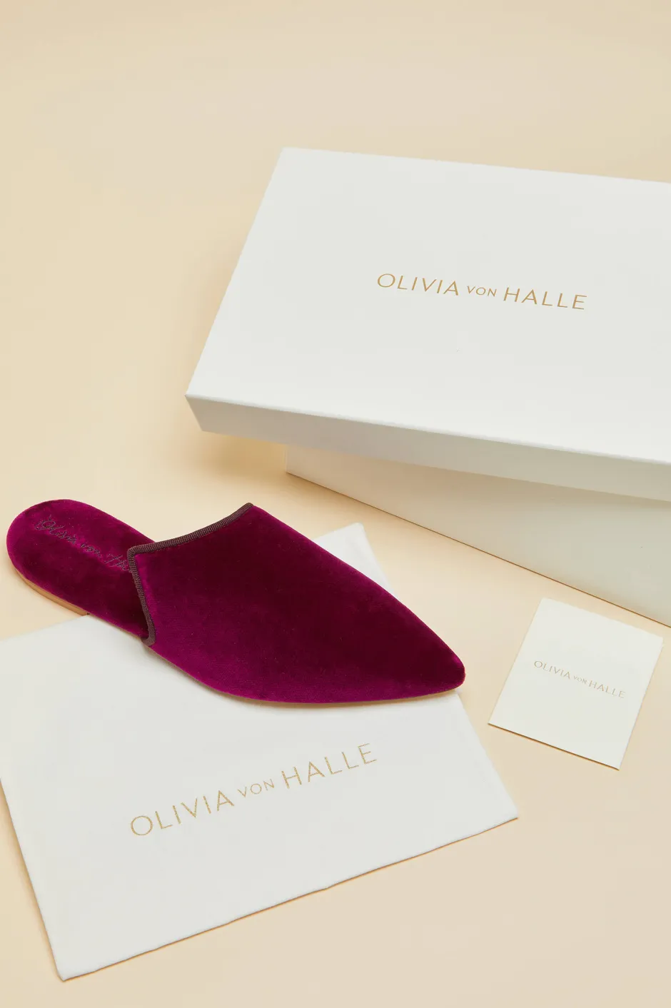 contessa_pasha_pink_slippersin_velvet_6.webp New Olivia von Halle Contessa Pasha Pink Slippersin Velvet