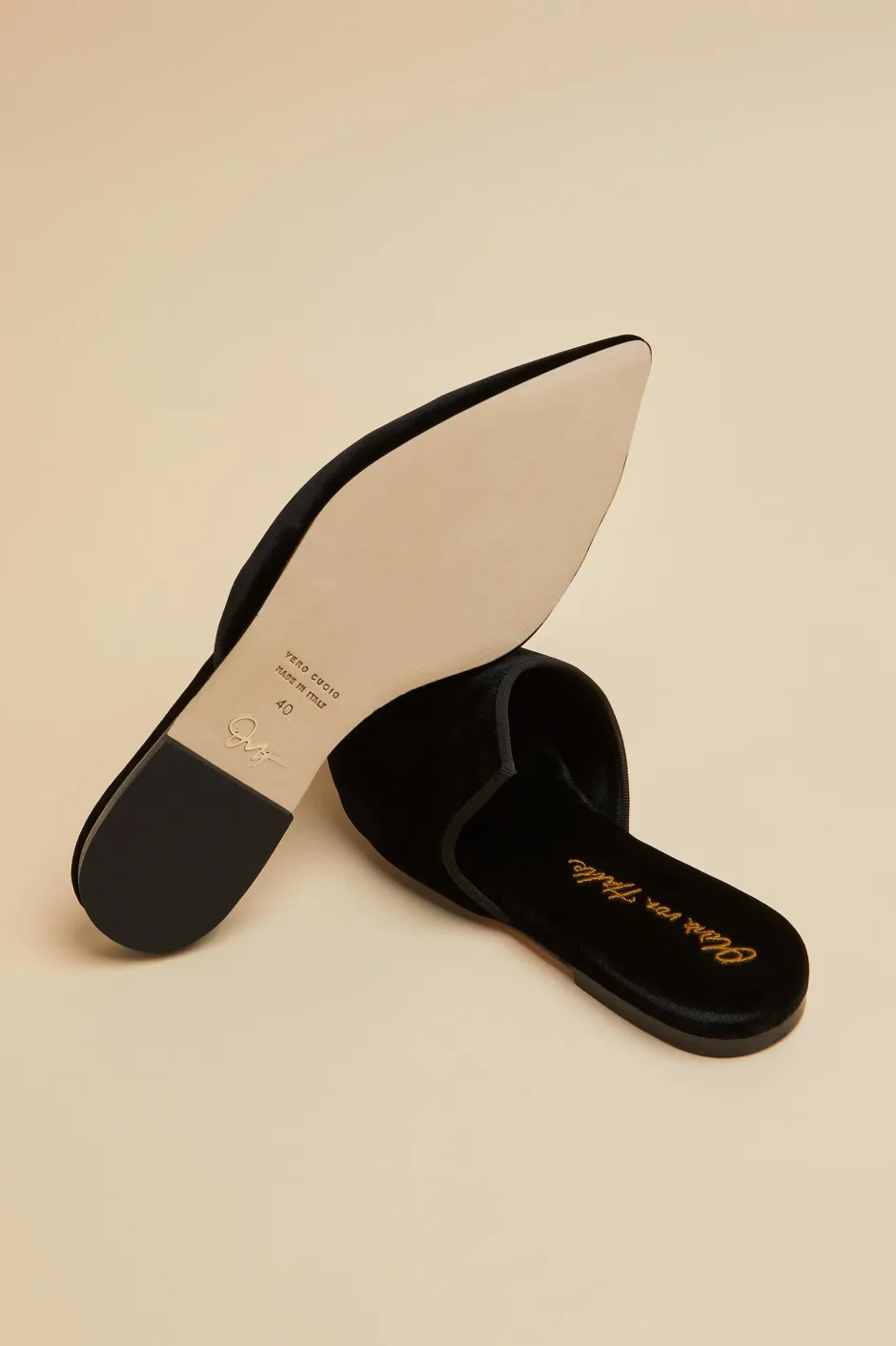 contessa_verona_black_slippersin_velvet_5.webp Outlet Olivia von Halle Contessa Verona Black Slippersin Velvet