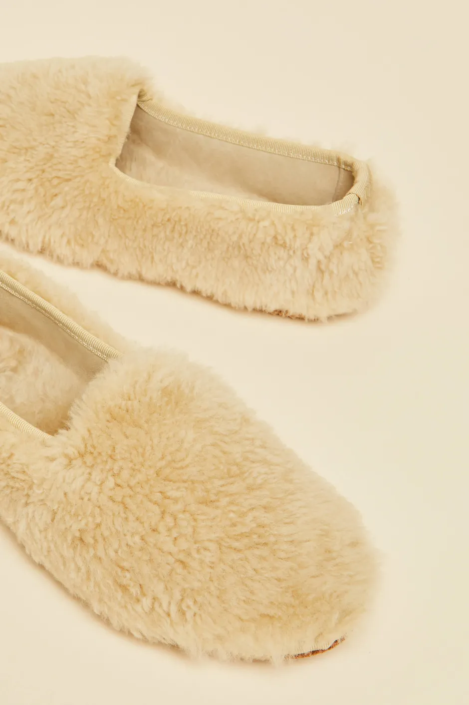 dolly_caramel_slippersin_merino_wool_3.webp Online Olivia von Halle Dolly Caramel Slippersin Merino Wool