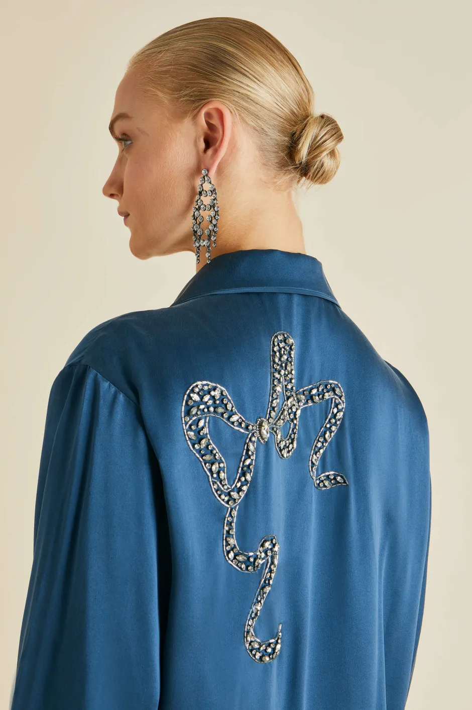 fifi_grace_blue_embellished_pajamasin_silk_satin_4.webp Cheap Olivia von Halle Fifi Grace Blue Embellished Pajamasin Silk Satin