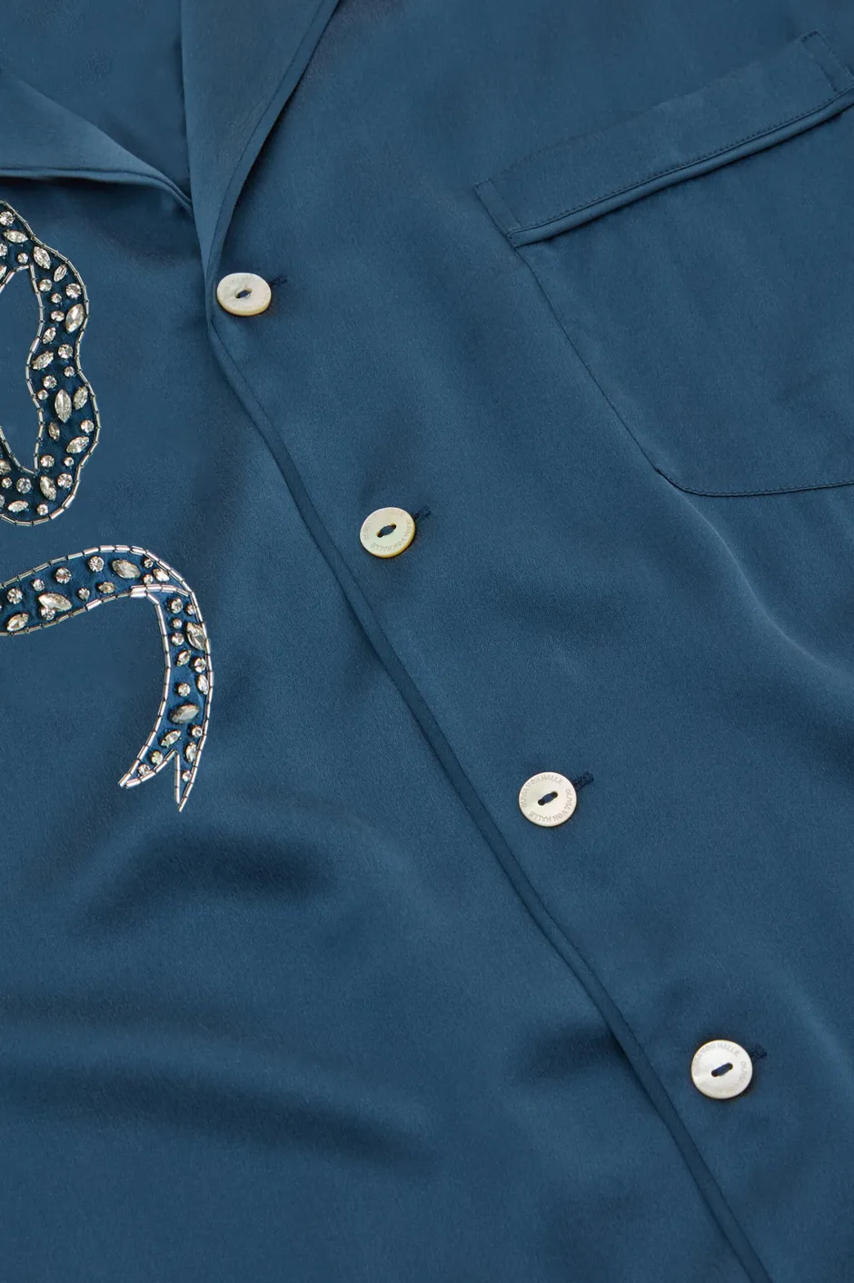 fifi_grace_blue_embellished_pajamasin_silk_satin_5.webp Cheap Olivia von Halle Fifi Grace Blue Embellished Pajamasin Silk Satin