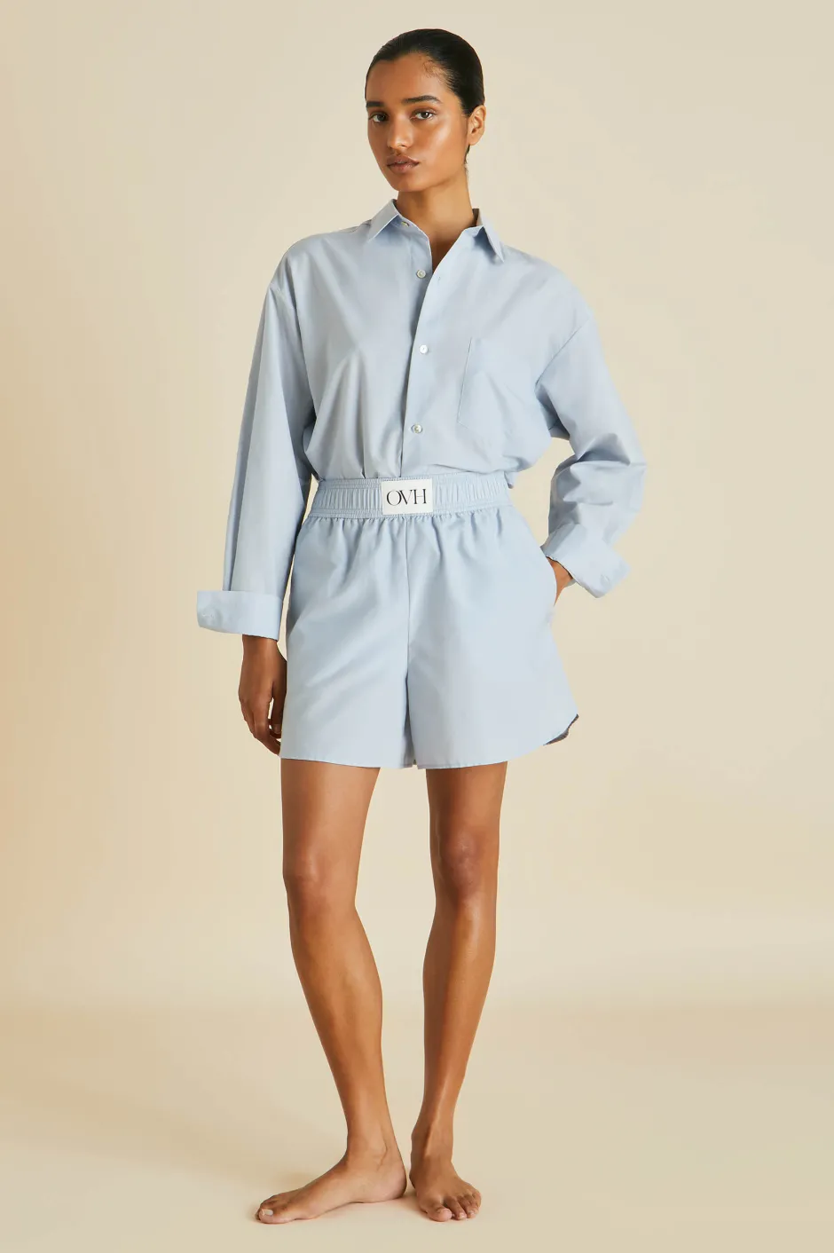 kick_blue_pajamasin_cottonsilk_4.webp Online Olivia von Halle Kick Blue Pajamasin Cotton-Silk