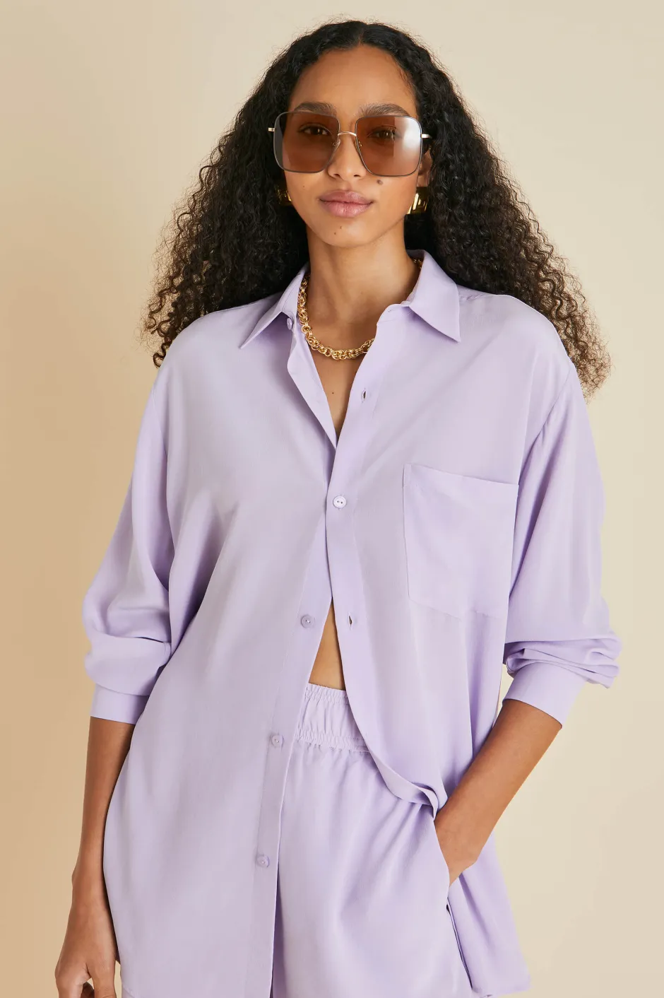 kick_lavender_pajamasin_silk_crpe_de_chine_4.webp Cheap Olivia von Halle Kick Pajamasin Silk Crêpe de Chine Lavender