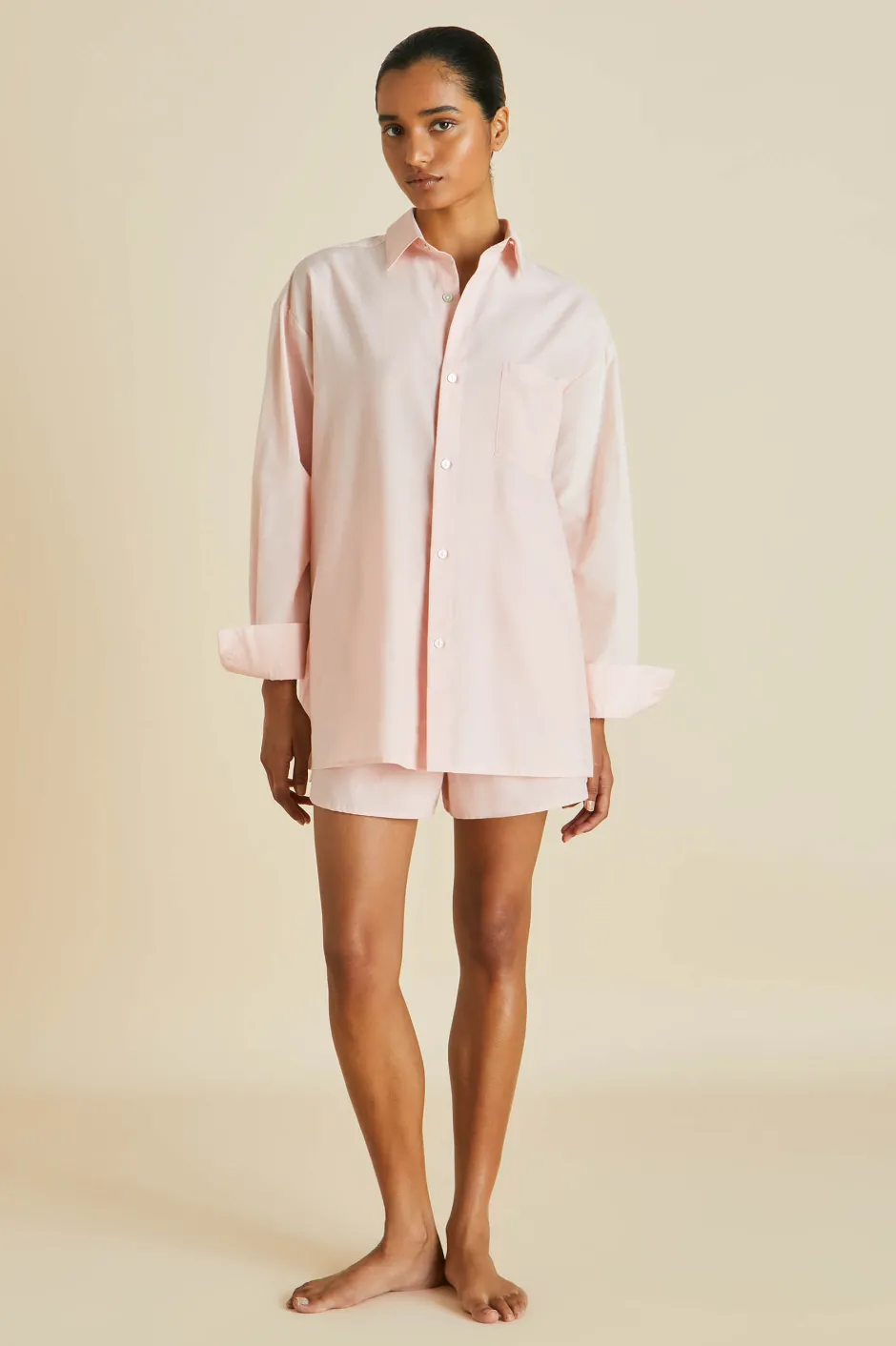 kick_pink_pajamasin_cottonsilk_4.webp Shop Olivia von Halle Kick Pink Pajamasin Cotton-Silk