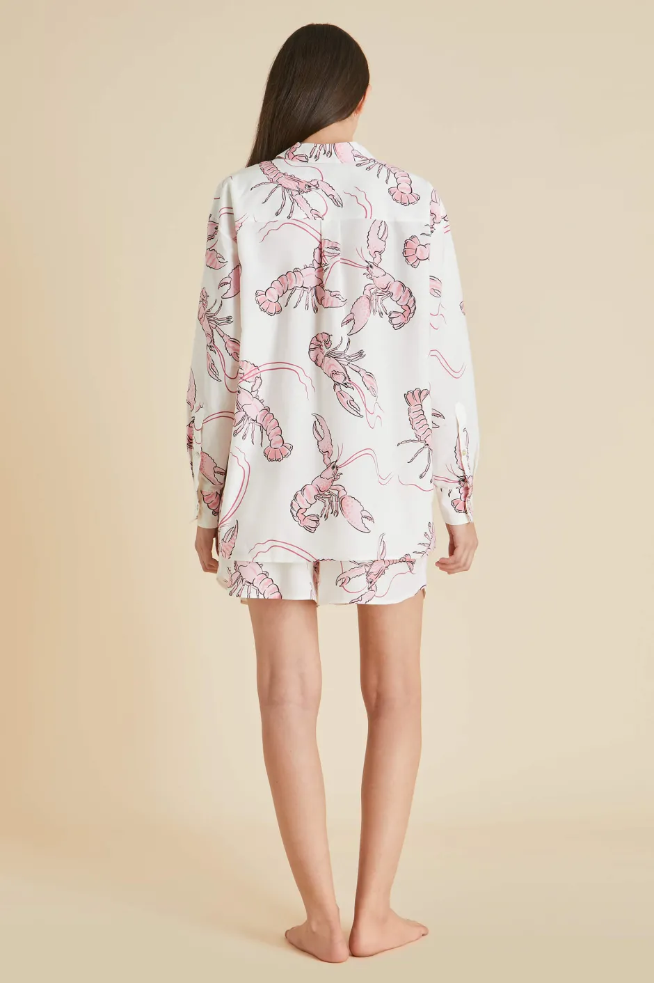 kick_prometheus_pink_lobster_pajamasin_cottonsilk_2.webp Shop Olivia von Halle Kick Prometheus Lobster Pajamasin Cotton-Silk Pink