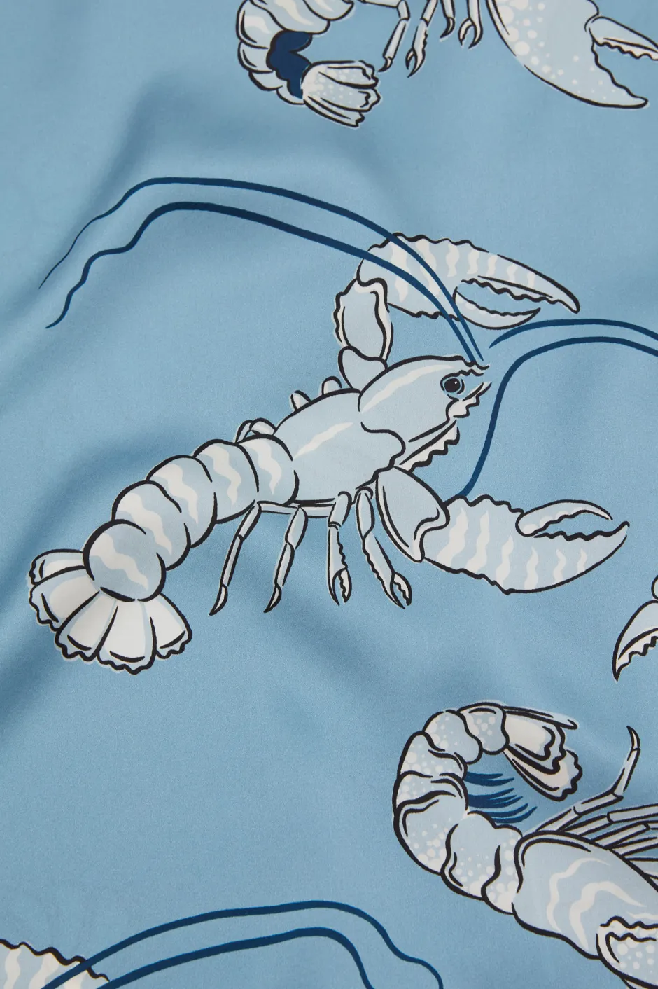 mimi_poseidon_blue_lobster_robein_silk_satin_4.webp New Olivia von Halle Mimi Poseidon Lobster Robein Silk Satin Blue