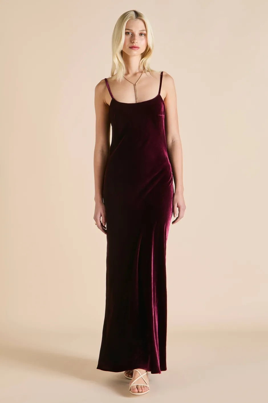 olympia_burgundy_dressin_silk_velvet_2.webp Clearance Olivia von Halle Olympia Dressin Silk Velvet Burgundy
