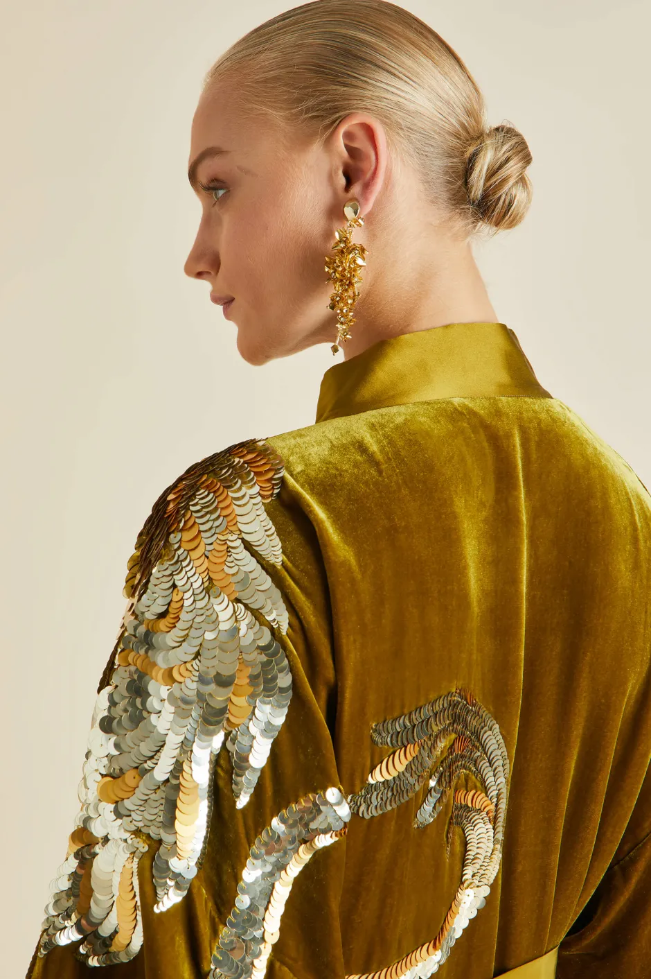 queenie_august_gold_embellished_robein_silk_velvet_4.webp Flash Sale Olivia von Halle Queenie August Gold Embellished Robein Silk Velvet