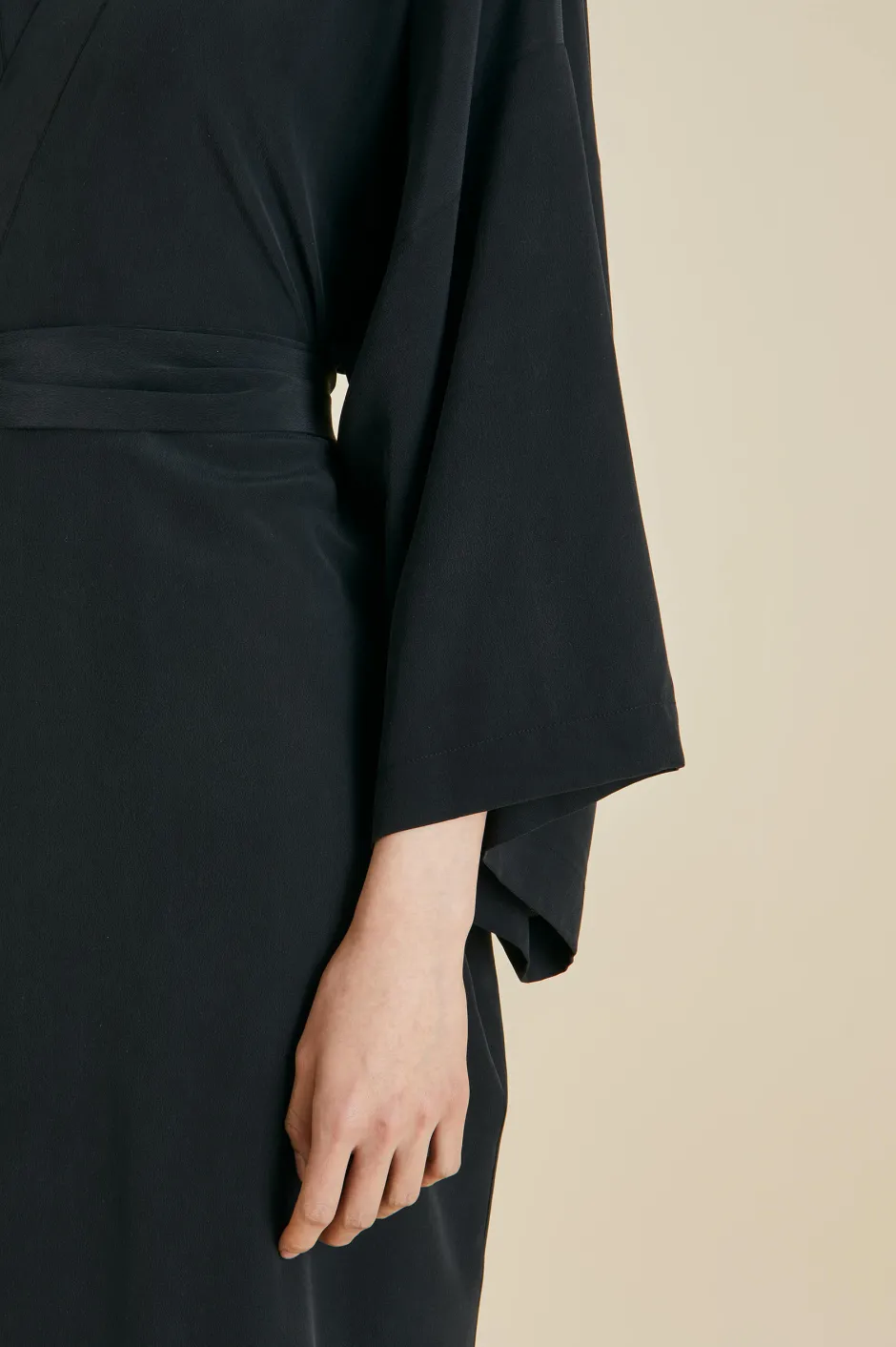 queenie_black_robein_silk_crpe_de_chine_3.webp Discount Olivia von Halle Queenie Robein Silk Crêpe de Chine Black
