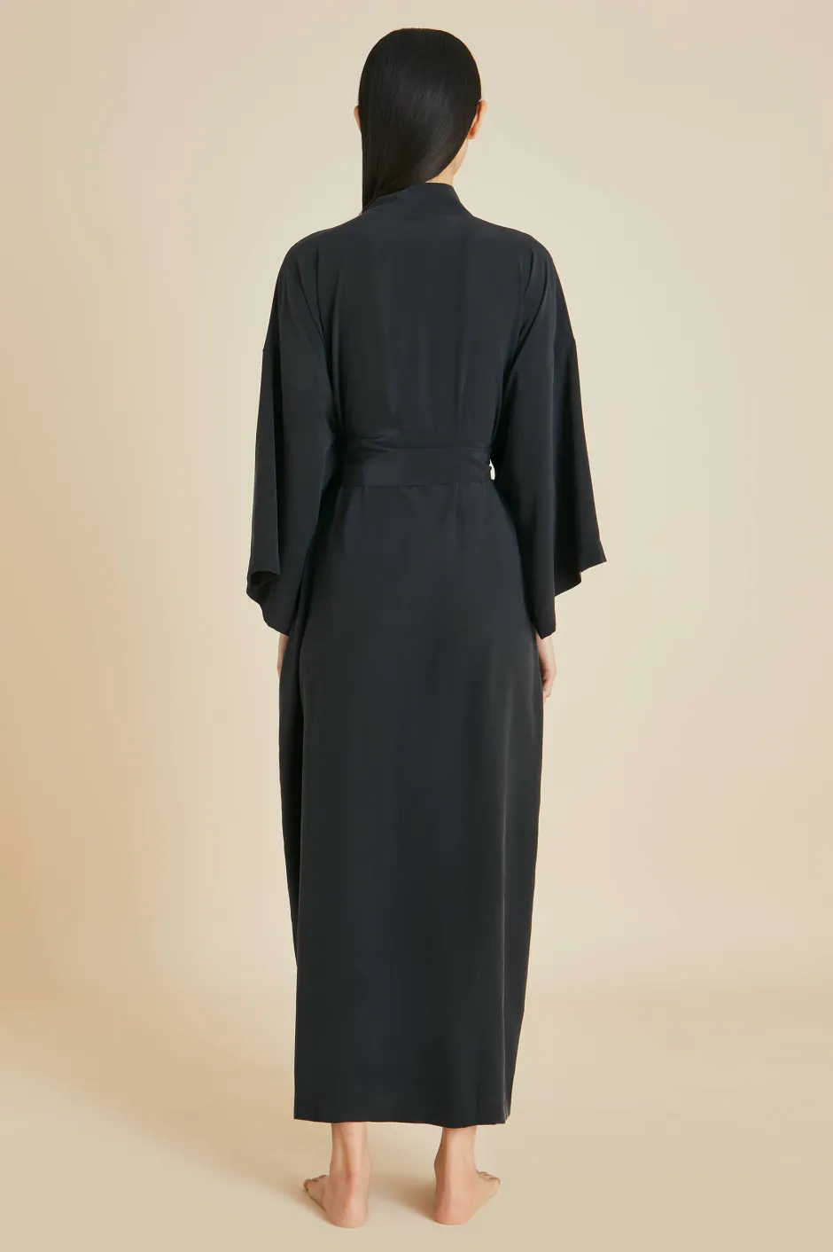 queenie_black_robein_silk_crpe_de_chine_4.webp Discount Olivia von Halle Queenie Robein Silk Crêpe de Chine Black
