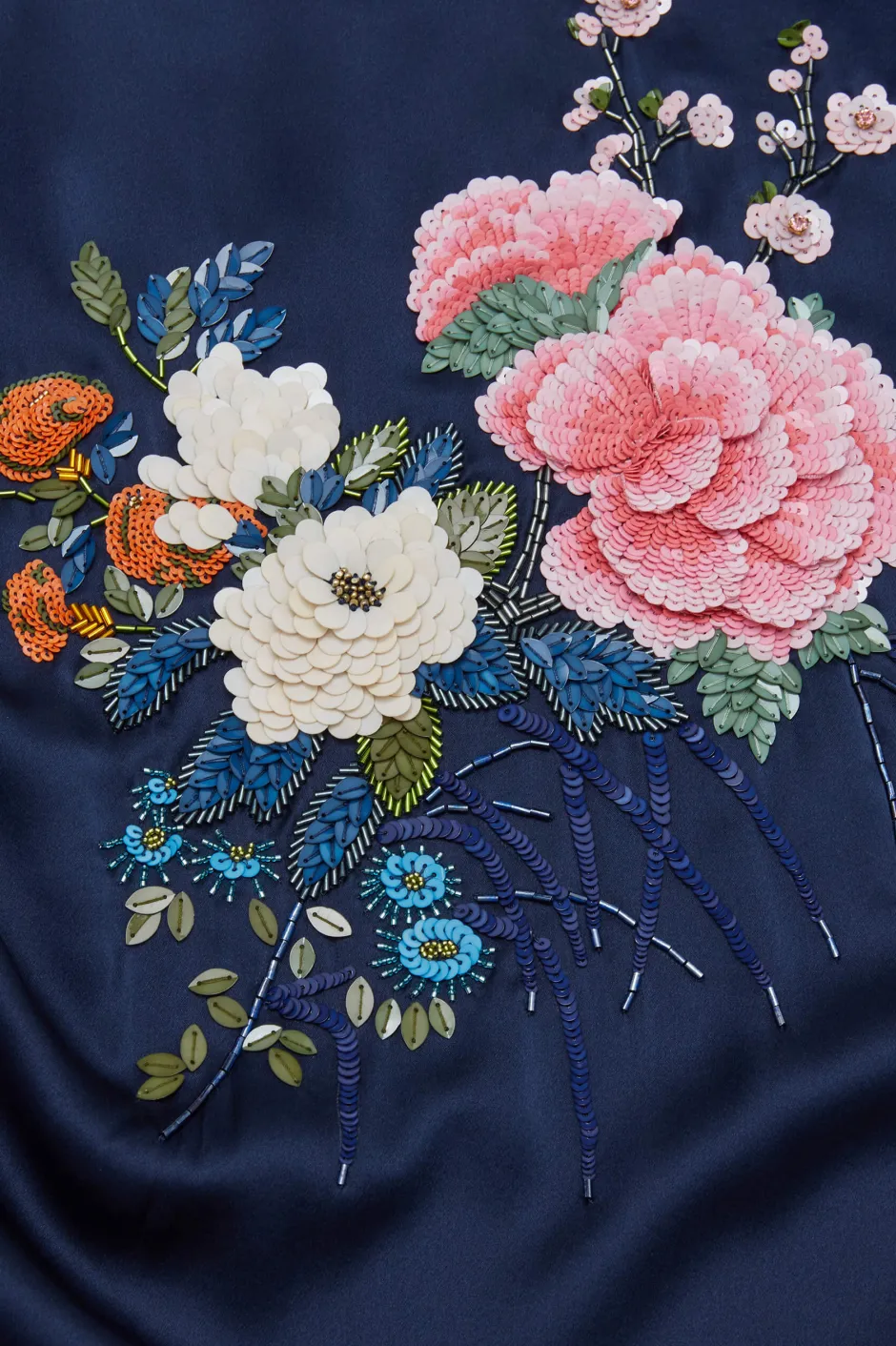 queenie_harmonies_navy_embellished_robein_silk_satin_6.webp Store Olivia von Halle Queenie Harmonies Embellished Robein Silk Satin Navy