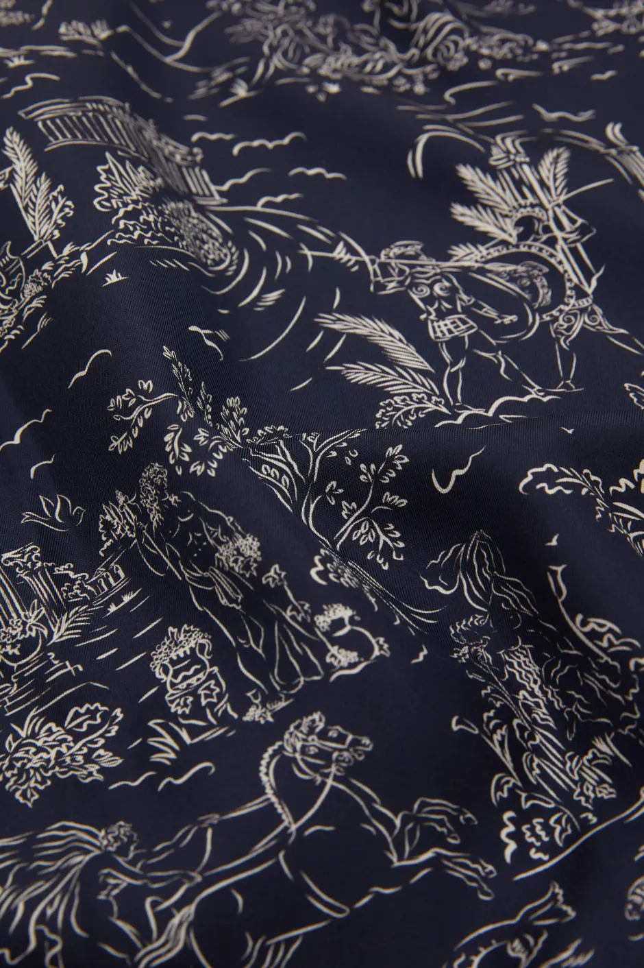 sabine_erebus_navy_toile_de_jouy_robein_silk_twill_4.webp Flash Sale Olivia von Halle Sabine Erebus Toile de Jouy Robein Silk Twill Navy