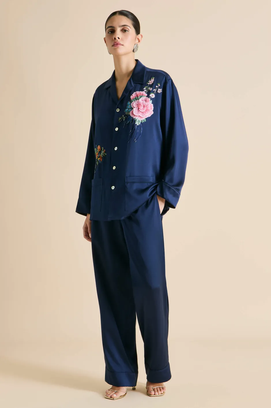 yves_harmonies_navy_embellished_pajamasin_silk_satin_3.webp Hot Olivia von Halle Yves Harmonies Embellished Pajamasin Silk Satin Navy