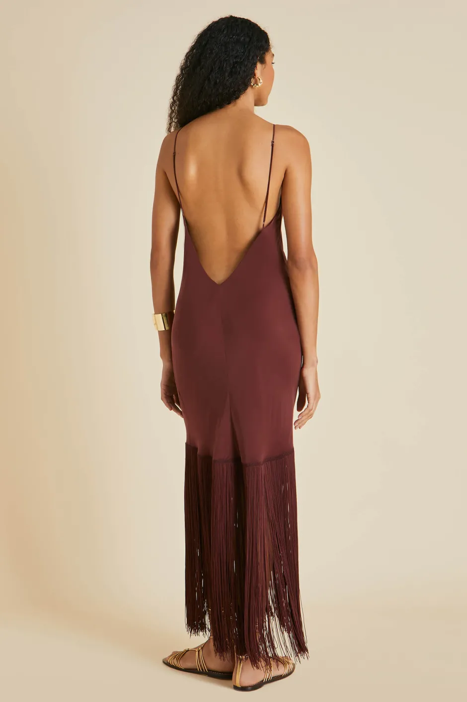 zoya_burgundy_slip_dressin_silk_crpe_de_chine_2.webp Sale Olivia von Halle Zoya Slip Dressin Silk Crêpe de Chine Burgundy